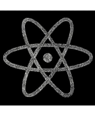 Men's Word Art Hooded Sweatshirt - Atom