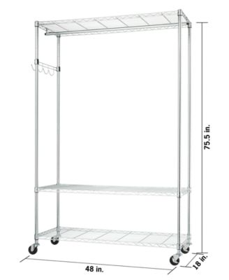 3-Tier Rolling Garment Rack