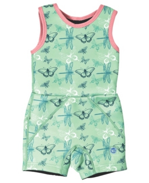 image of Splash About Little Girl-s Jammer Wetsuit with Swim Diaper Dragonfly