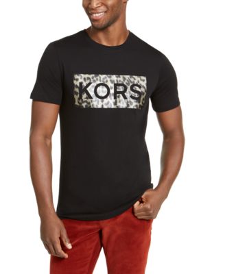 Michael Kors - Men's Leopard Box Logo Graphic T-Shirt