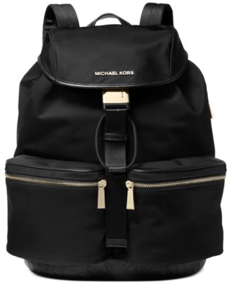 michael kors large flap backpack