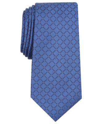Alfani Men's Slim Grid Tie, Created for Macy's - Macy's