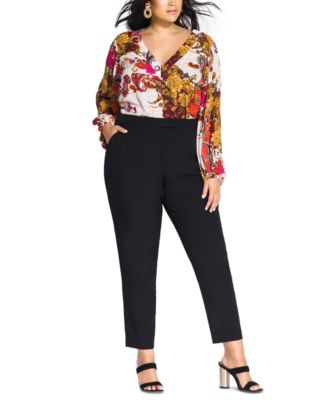 plus size tailored pants