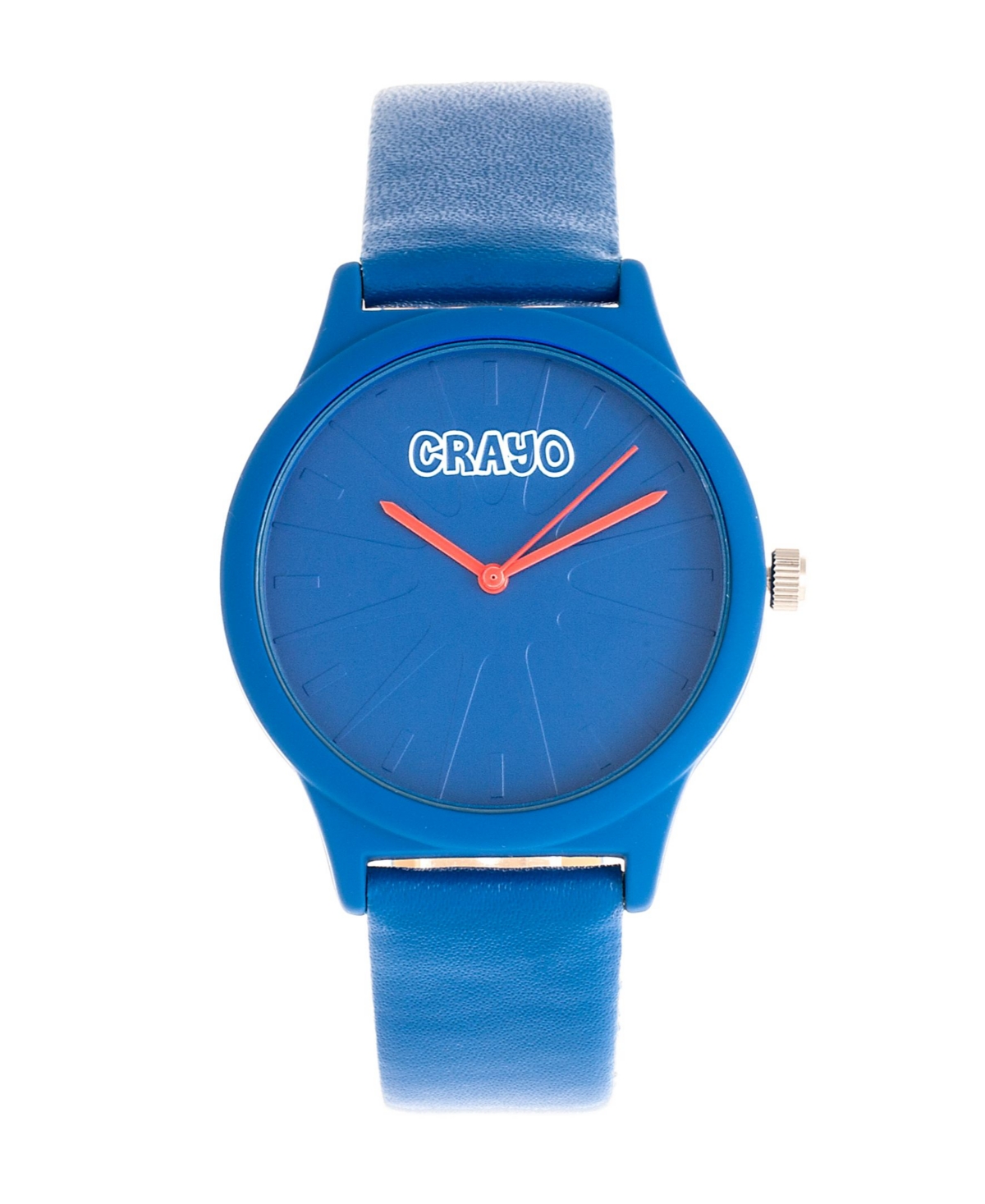 Unisex Splat Blue Leatherette Strap Watch 38mm - Blue