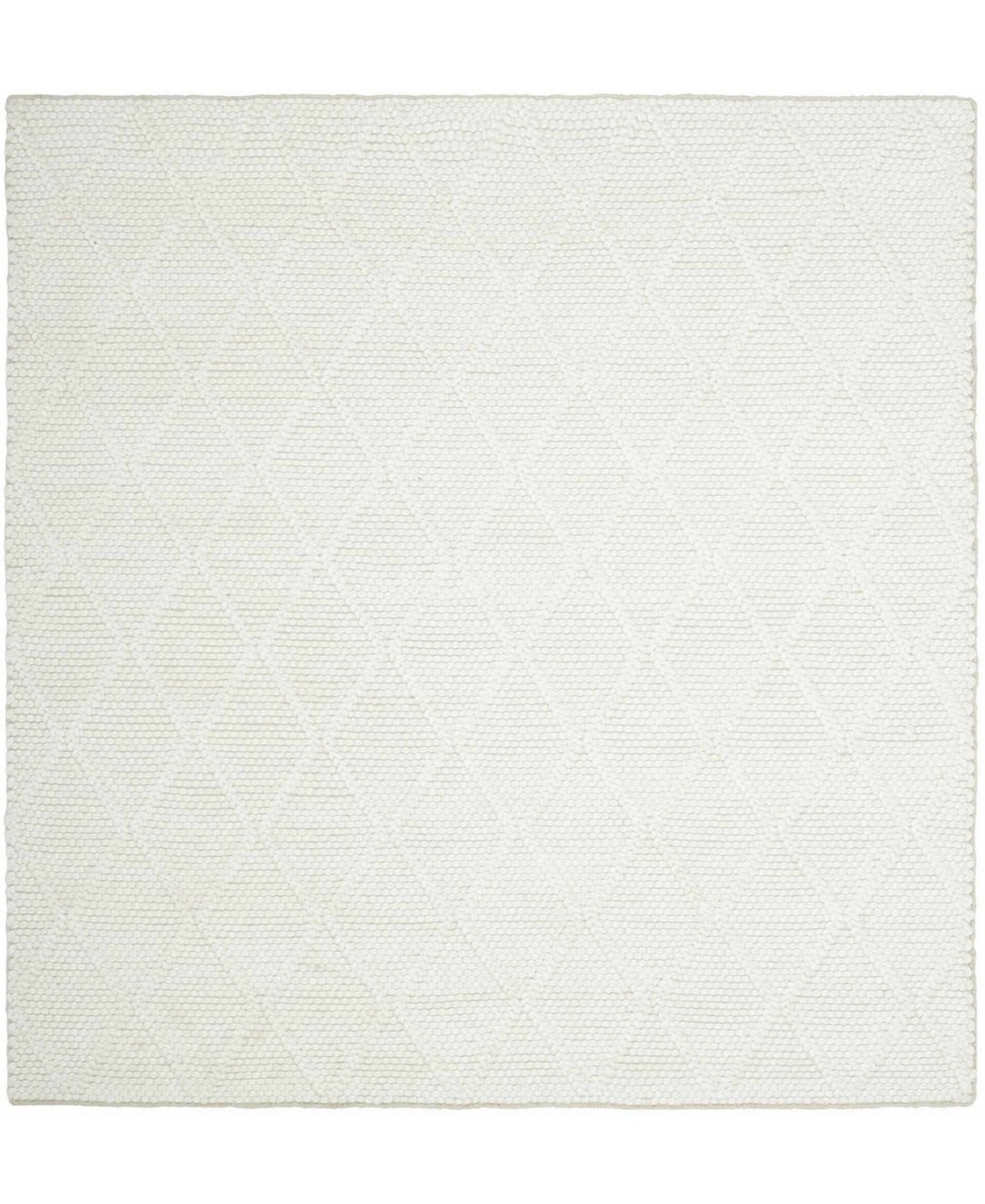 Lauren Ralph Lauren Millie LRL6310A Ivory and Ivory 6' X 6' Square Area Rug - Ivory