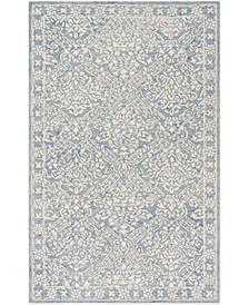 Olivier LRL6935M Blue and Ivory 4' X 6' Area Rug