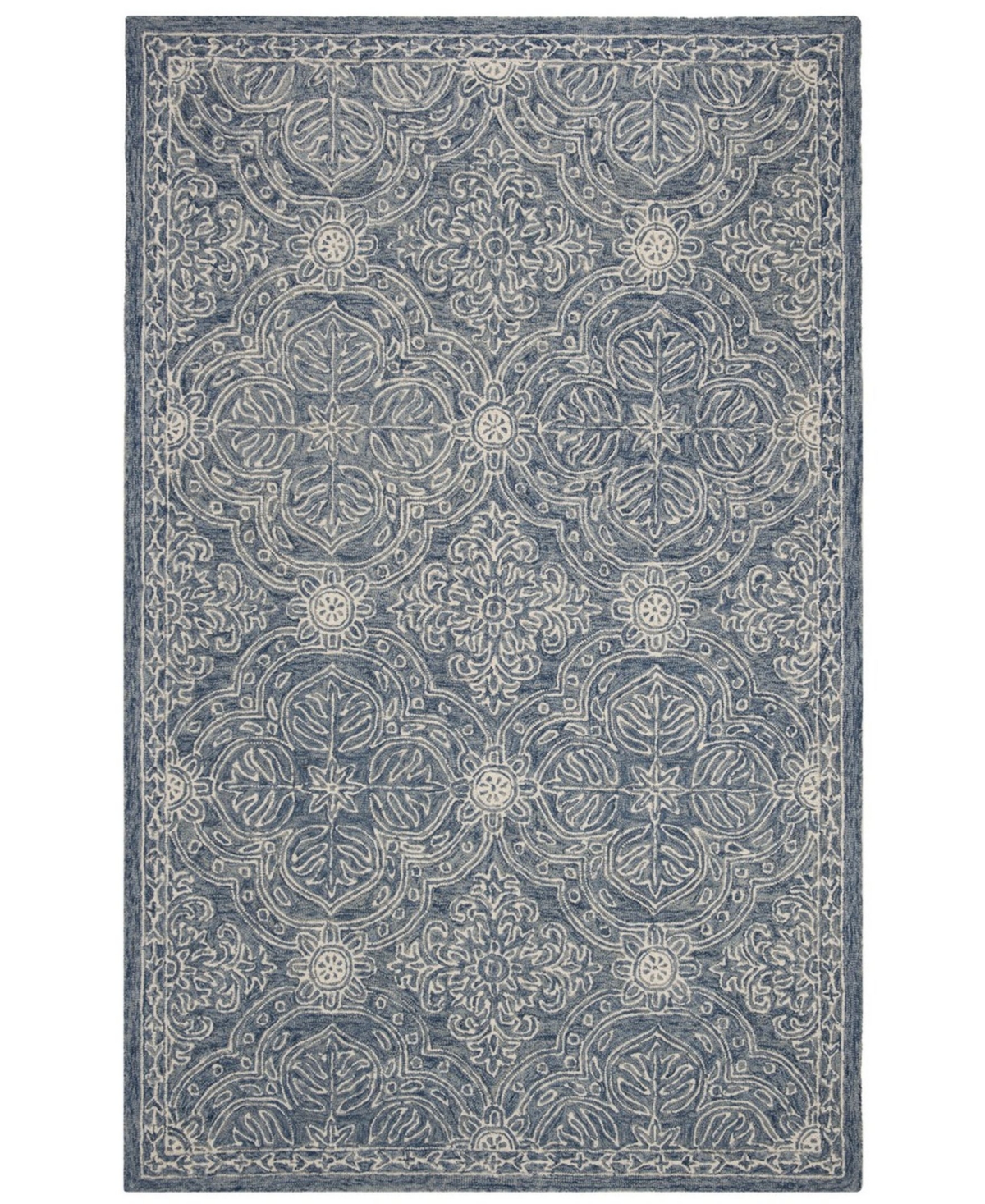 Lauren Ralph Lauren Etienne LRL6603M Blue and Ivory 8' X 10' Area Rug