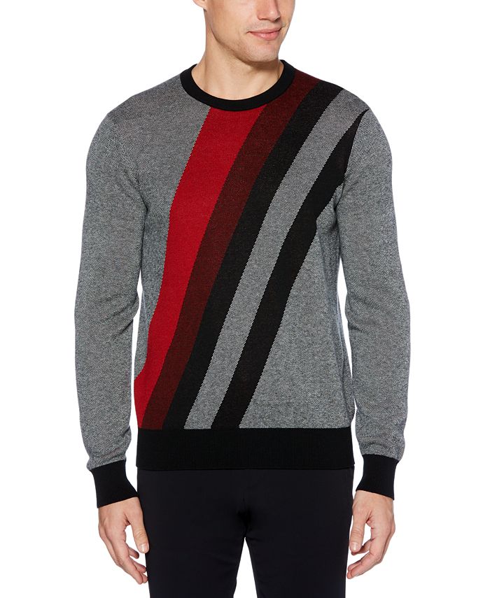 Perry Ellis Men's Diagonal Pattern Sweater - Macy's