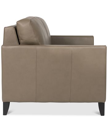 Furniture - Priley 63" Leather Full Sleeper Sofa
