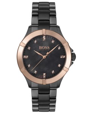 BOSS - Women's Mini Sport Gray Ion-Plated Stainless Steel Bracelet Watch 32mm