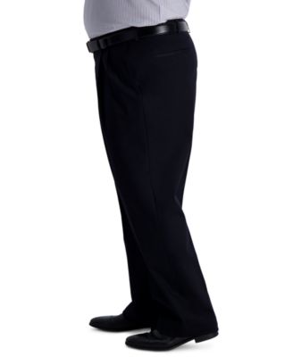 Men's Big & Tall Iron Free Premium Khaki Classic-Fit Pleated Pant