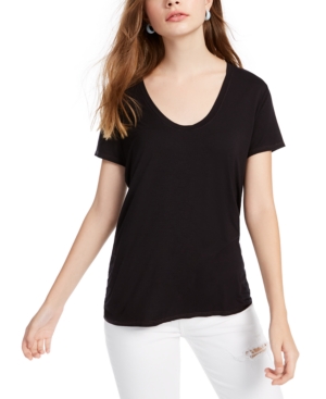 Splendid Sloane Scoop-neck T-shirt In Black | ModeSens