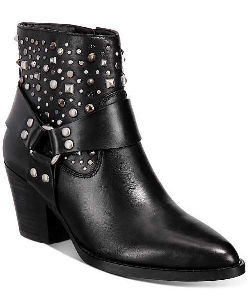 COACH Women&#39;s Pia Studded Western Booties & Reviews - Boots - Shoes - Macy&#39;s