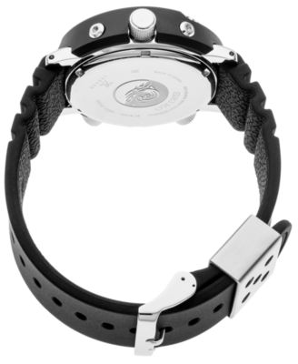 Men's Solar Analog-Digital Prospex Divers Black Silicone Strap Watch 47.8mm