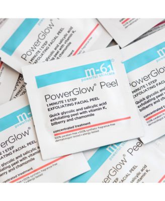 PowerGlow Peel 1 Minute 1 Step Exfoliating Facial Peel, 30 treatments
