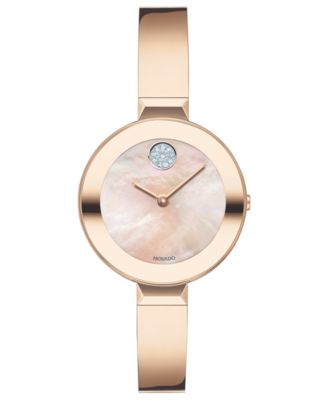 movado women's rose gold watches