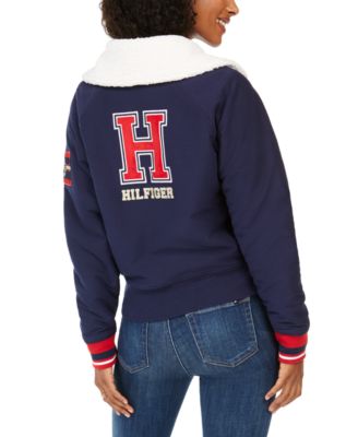 Tommy Hilfiger - Patch-Sleeve Bomber Jacket
