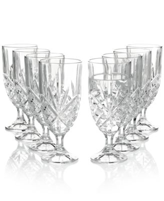 Godinger Tall Beverage Glasses Collins All Purpose Drinking Glasses- Dublin  Collection, SET OF 4