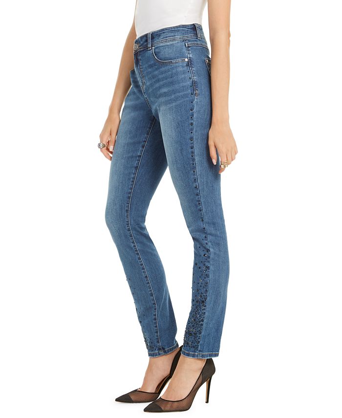 INC International Concepts INC Rhinestone Skinny Ankle Jeans, Created ...