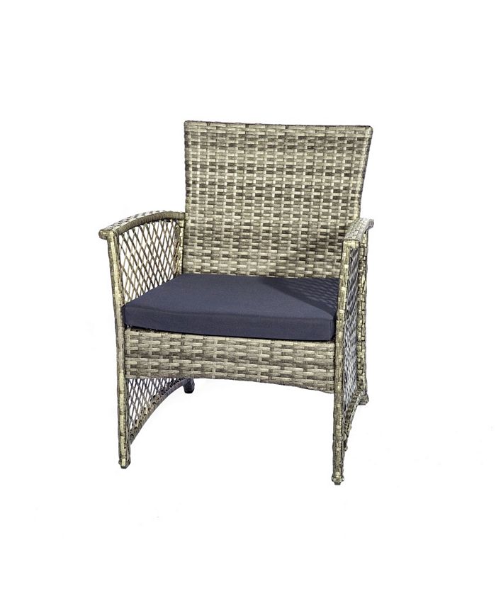 Westin Furniture 3Piece Woven Rattan Wicker Seating Set Macy's