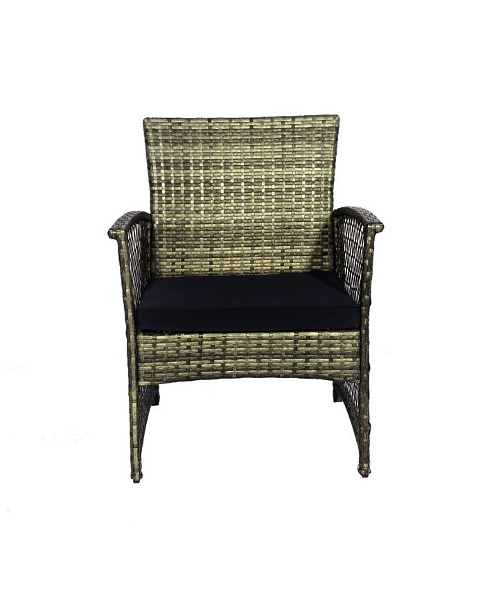 Westin Furniture 4Piece Woven Rattan Wicker Sofa Set Macy's