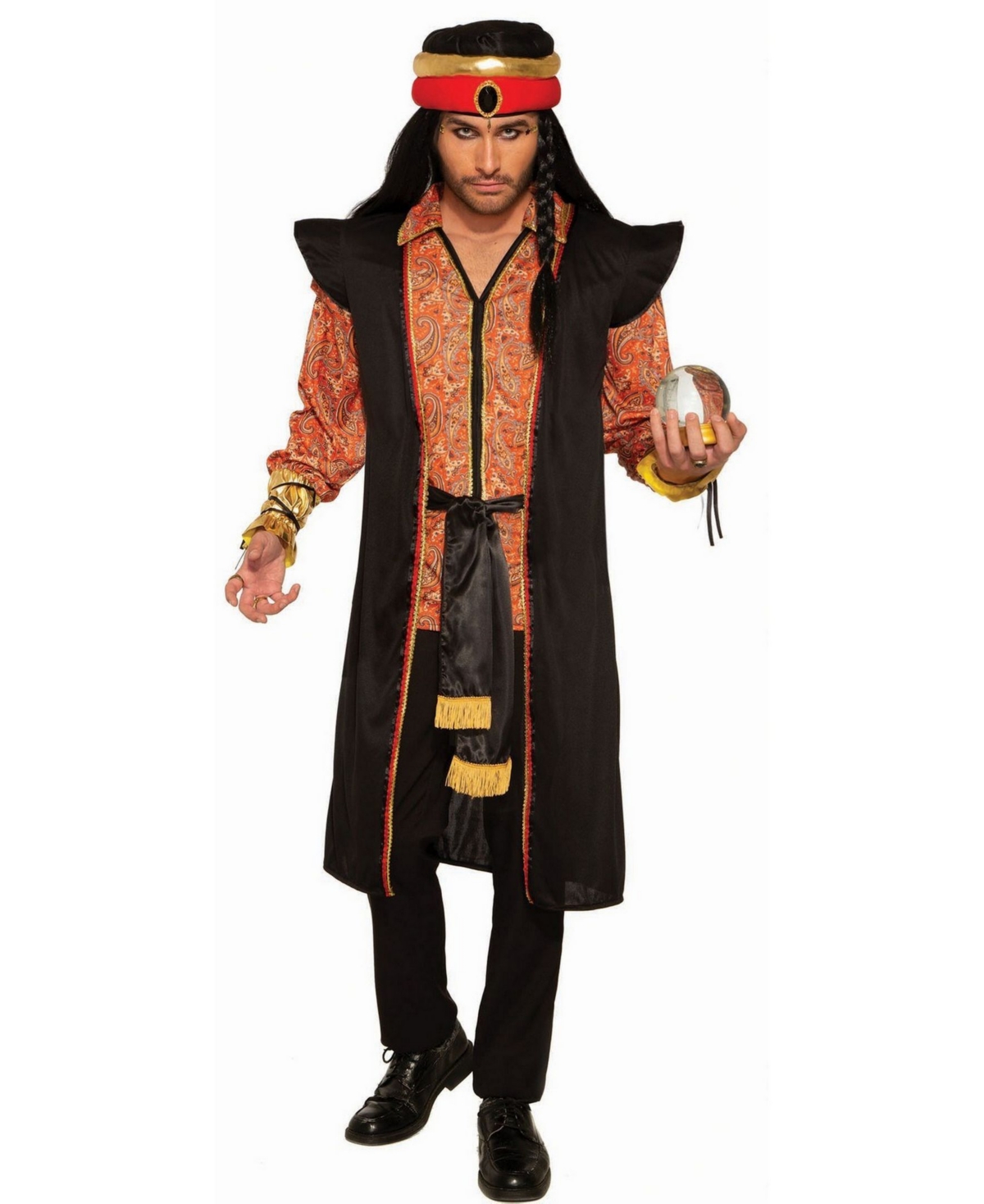 Men's Robe, Tunic And Hat Adult Costume - Red