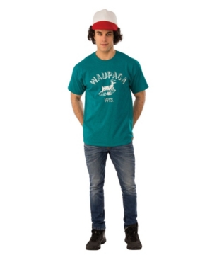 BuySeasons Men's Stranger Things Dustin's Waupaca Shirt Adult Costume