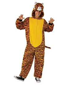 Orange Tiger Comfy Wear Adult Costume