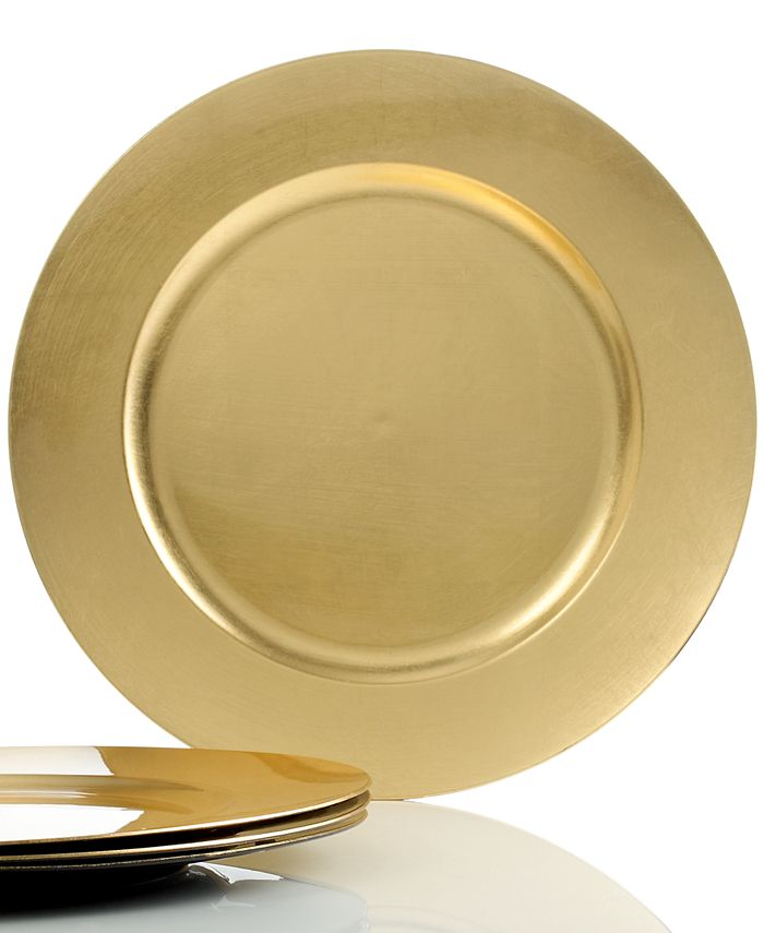 Charter Club - Gold Charger Plates, Set of 4