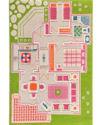 IVI - Playhouse Pink 3D Play Rug