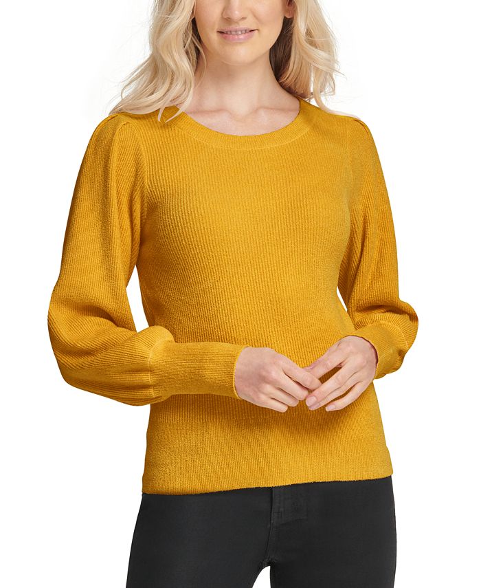DKNY Chenille Blouson Sleeve Sweater Macy s