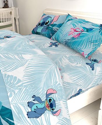 Disney Lilo & Stitch Floral Fun Queen Bed Set - Macy's