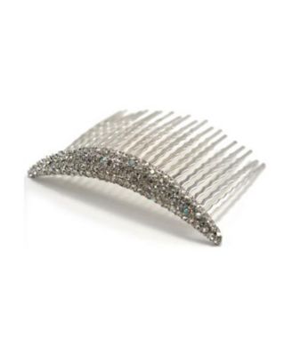 Curved Crystal Hair Comb
