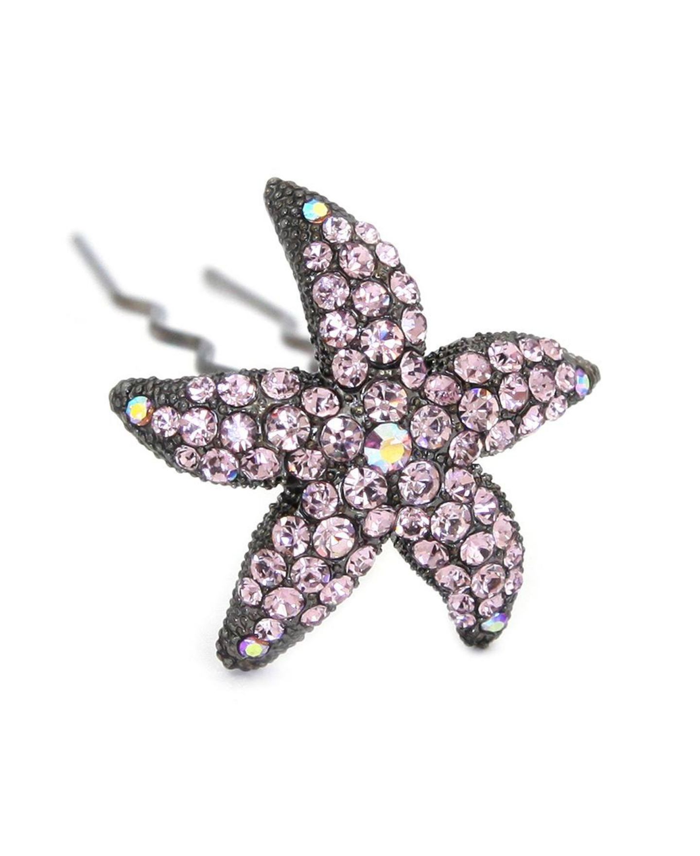 Женские аксессуары Soho Style Crystal Starfish Hair Stick, цвет: Фиолетовый — фото 1