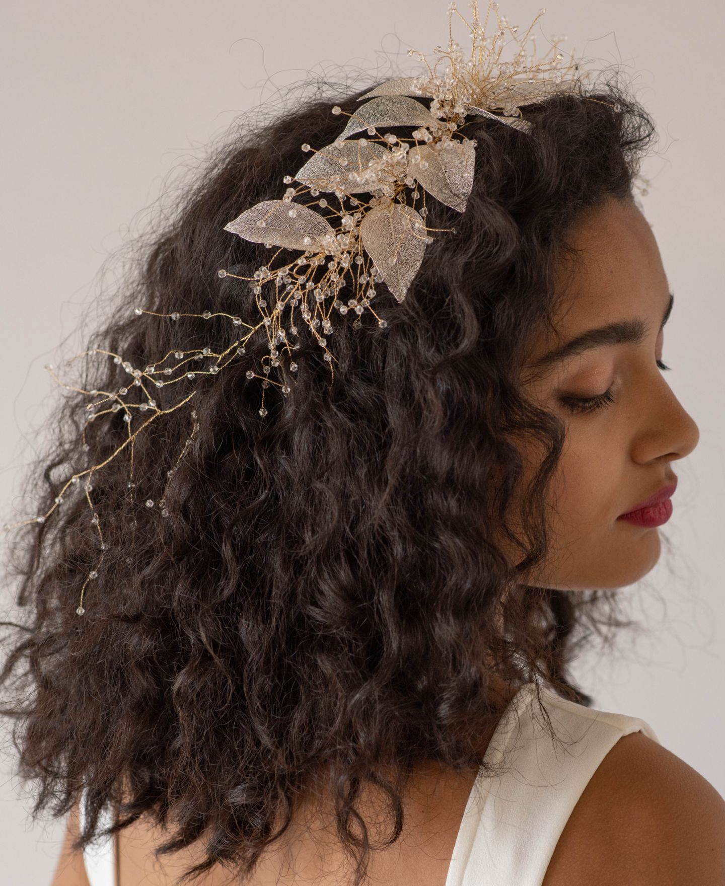 Женские аксессуары Soho Style Organza Bridal Hair Crown with Crystals, цвет: Золотой — фото 4