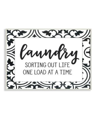 Laundry Sorting Out Life Laundry Wall Plaque Art, 10" x 15"