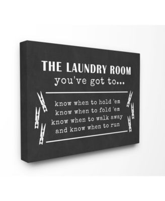 Laundry Room You've Got To Know… Canvas Wall Art, 30" x 40"