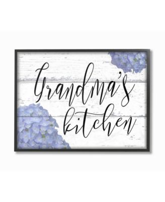 Grandma's Kitchen Hydrangeas Framed Giclee Art, 16" x 20"