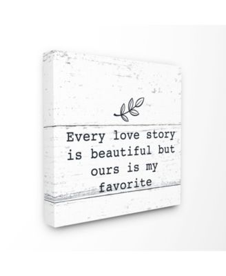 Our Love is my Favorite Canvas Wall Art, 24" x 24"