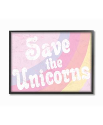 Save The Unicorns Framed Giclee Art, 11" x 14"