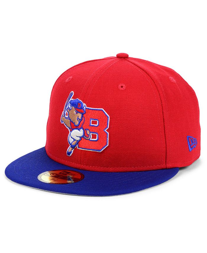 Men's New Era Red Buffalo Bisons Authentic Collection 59FIFTY Fitted Hat