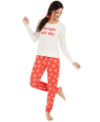 Jenni - Printed Pajamas & Hair Scrunchie Set