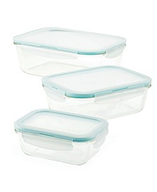 Purely Better™ Glass Rectangular 6-Pc. Food Storage Container Set