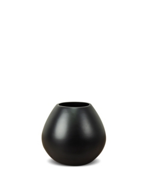 Le Present Drop Wide Ceramic Vase 6" In White