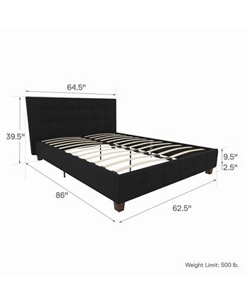 Everyroom ryder linen upholstered bed frame with storage discount