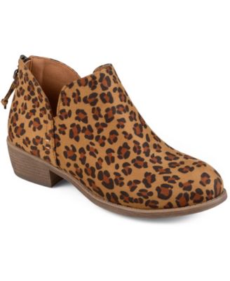 short leopard boots