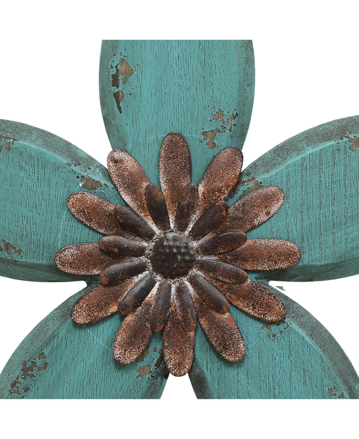 Shop Stratton Home Decor Antique Flower Wall Decor In Teal,red