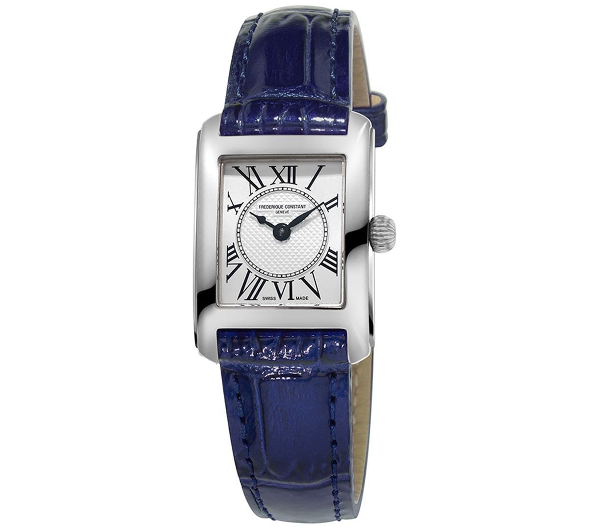Women's Swiss Classics Carree Blue Leather Strap Watch 23x21mm - Blue