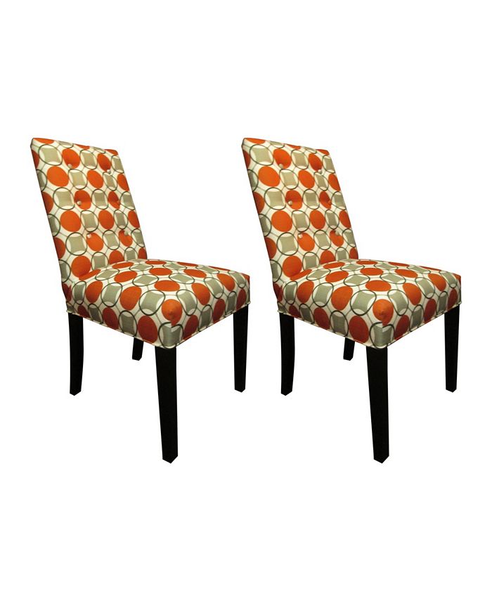 Sole Designs Halo Grani Tufted Dining Chair Set, Set of 2 & Reviews ...