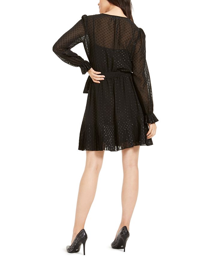 Michael Kors Embellished Sheer-Sleeve Dress & Reviews - Dresses - Women ...
